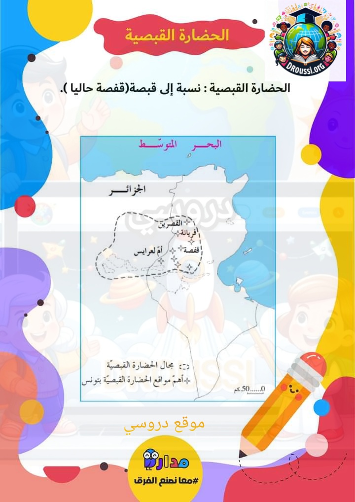 بحث حول الحضارة القبصية سنة خامسة